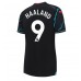 Cheap Manchester City Erling Haaland #9 Third Football Shirt Women 2023-24 Short Sleeve